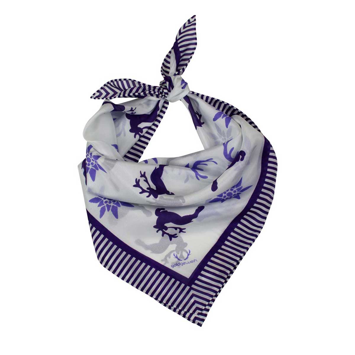 Nickituch Sissi Lila Goldgeweih