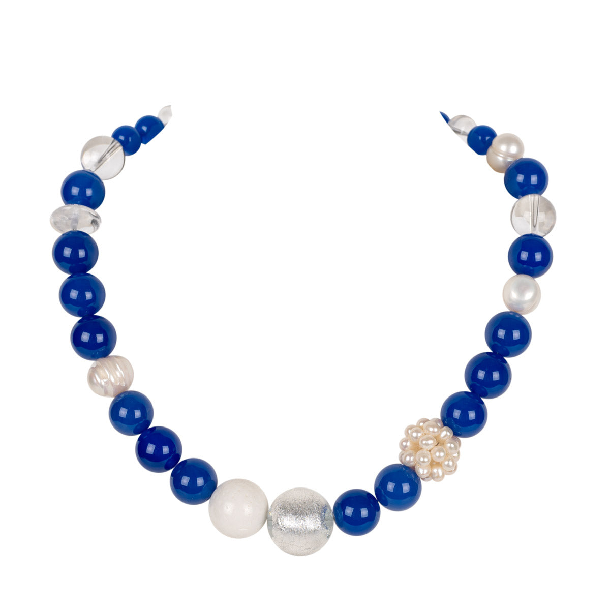 Collier Valerina Blau Goldgeweih