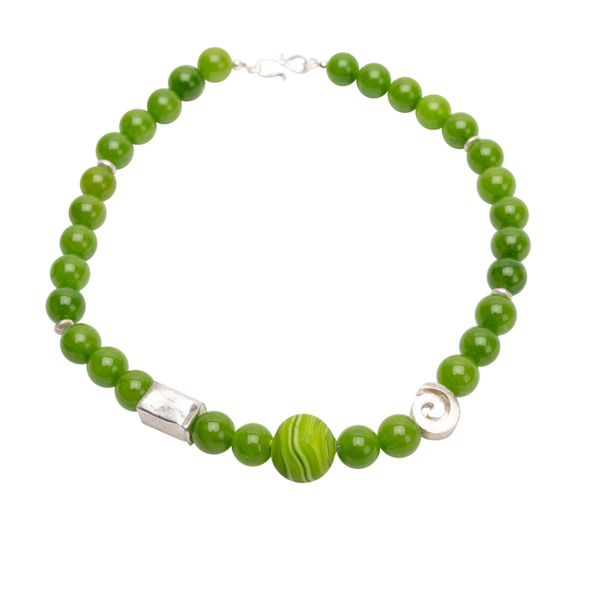 Jade Collier Filiz Grün Goldgeweih