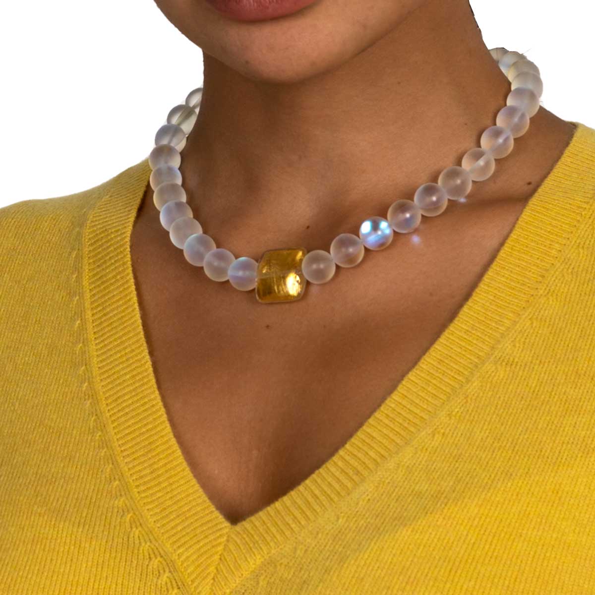 Collier Malu Weiß shirinsehan.com
