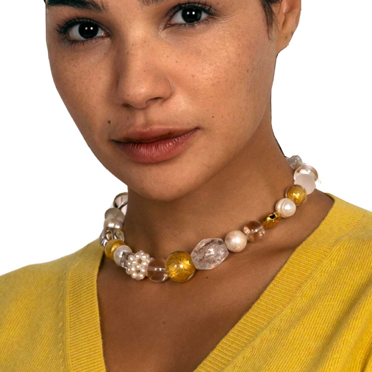 Statement Collier Gianna Goldgeweih