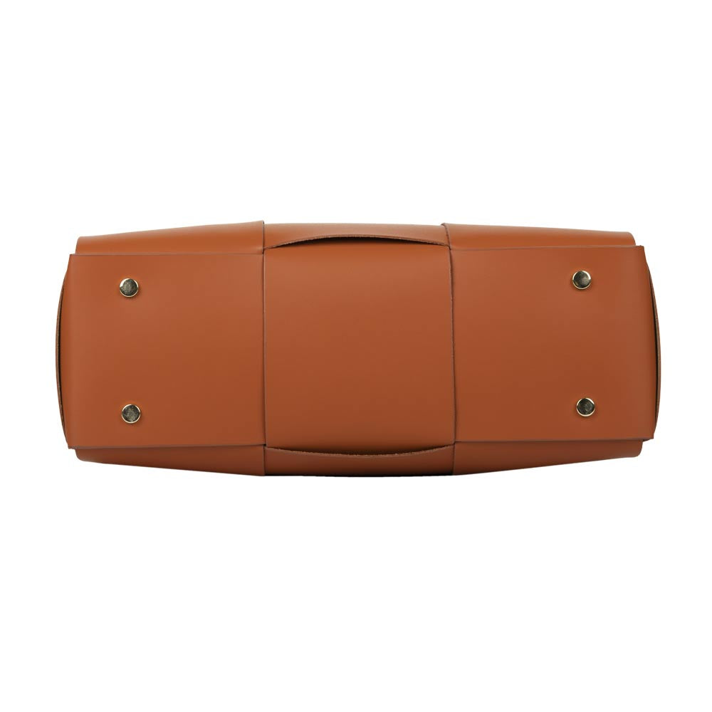 Henkeltasche Antonella Orange Goldgeweih