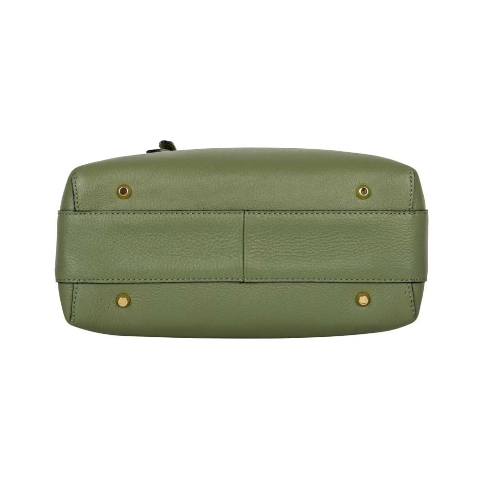 Henkeltasche Enja Grün Goldgeweih