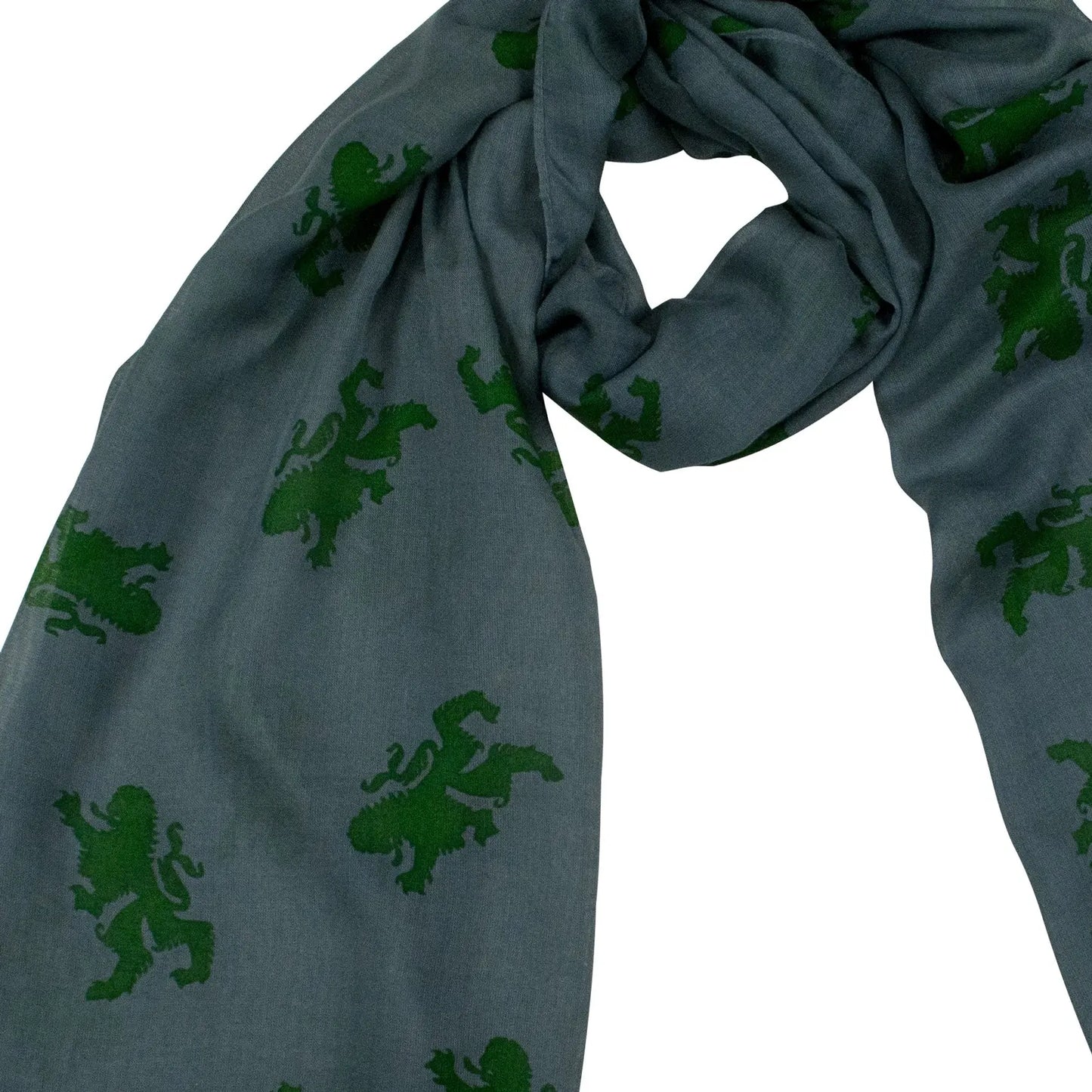 Bayerischer Löwe Grau Grün Goldgeweih