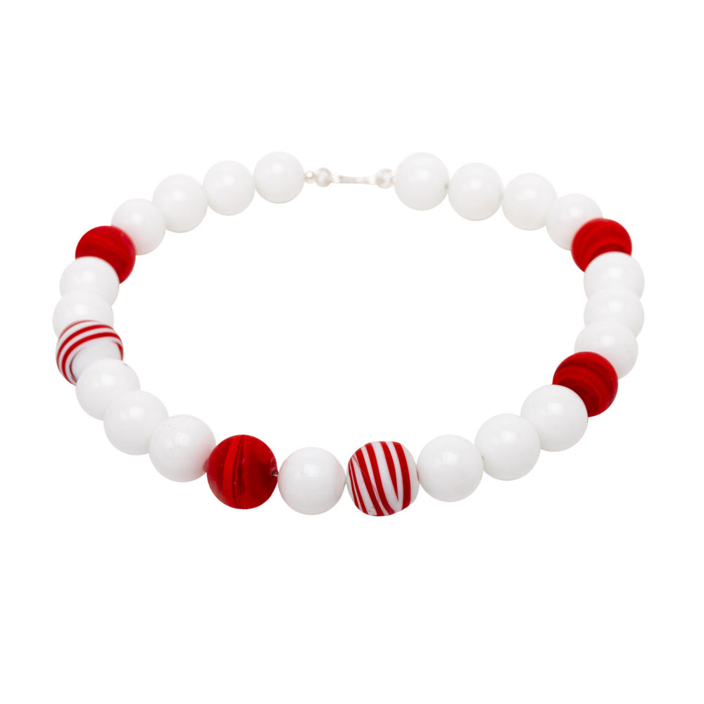 Collier Enna Weiß Rot shirinsehan.com