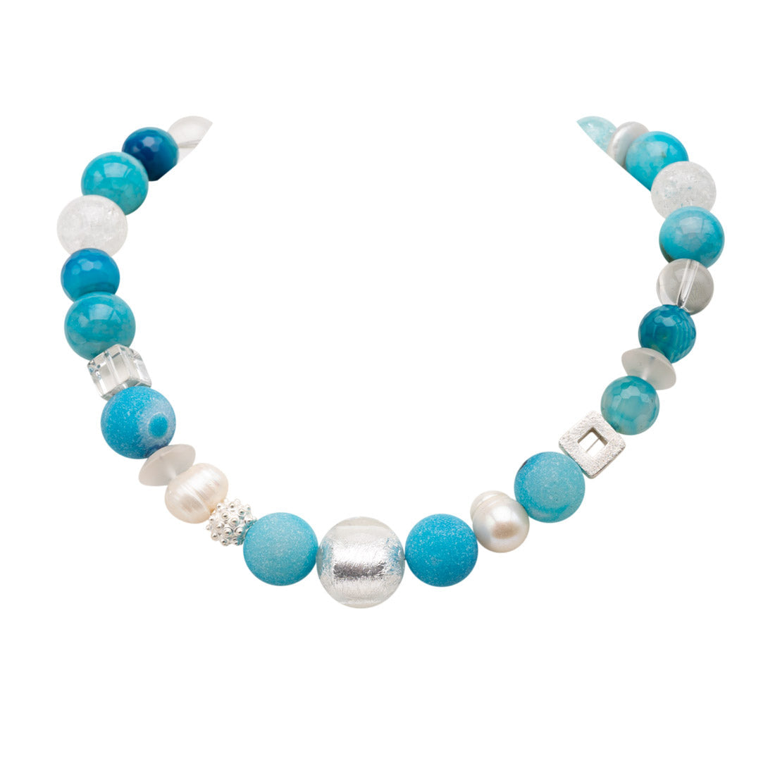 Collier Farah mit türkisfarbenem Chalcedon shirinsehan.com