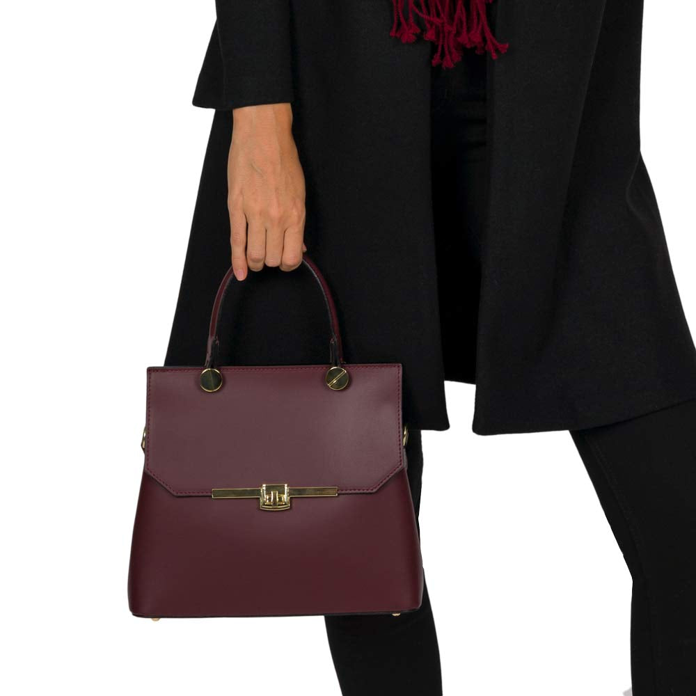 Henkeltasche Faith Chianti Goldgeweih
