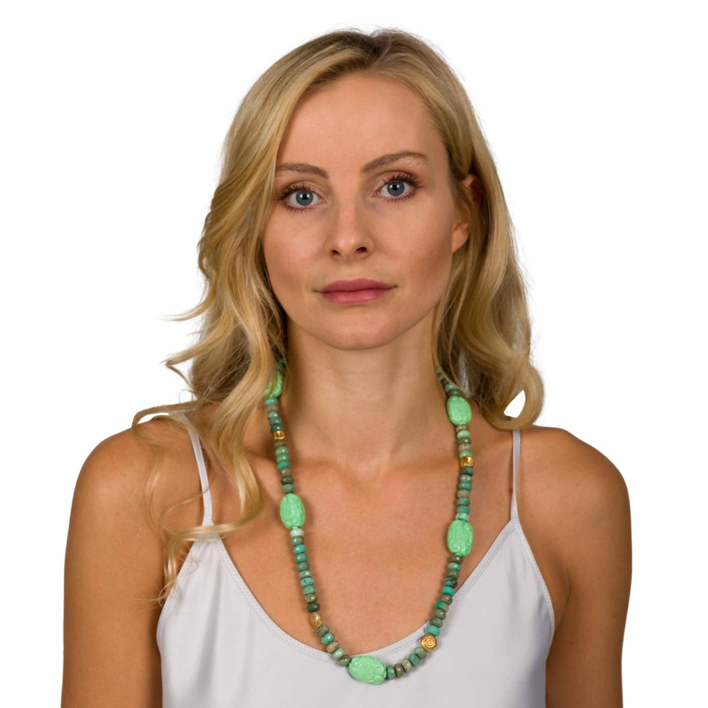 Lange Halskette Chrysopras Wisantia shirinsehan.com