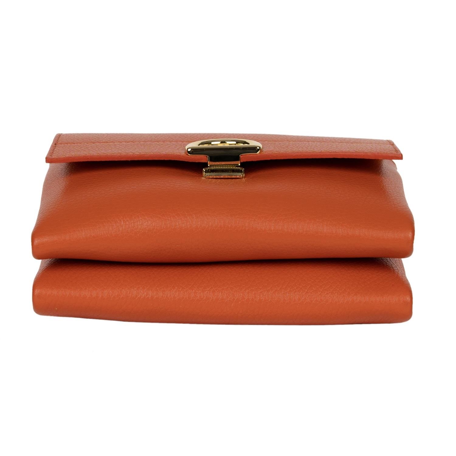 Schultertasche Franca aus Leder Orange shirinsehan.com