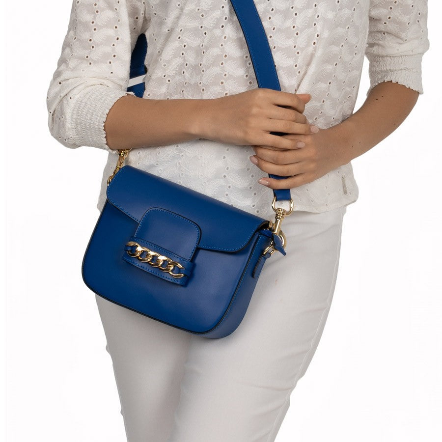 Schultertasche Fabrizia Royalblau shirinsehan.com