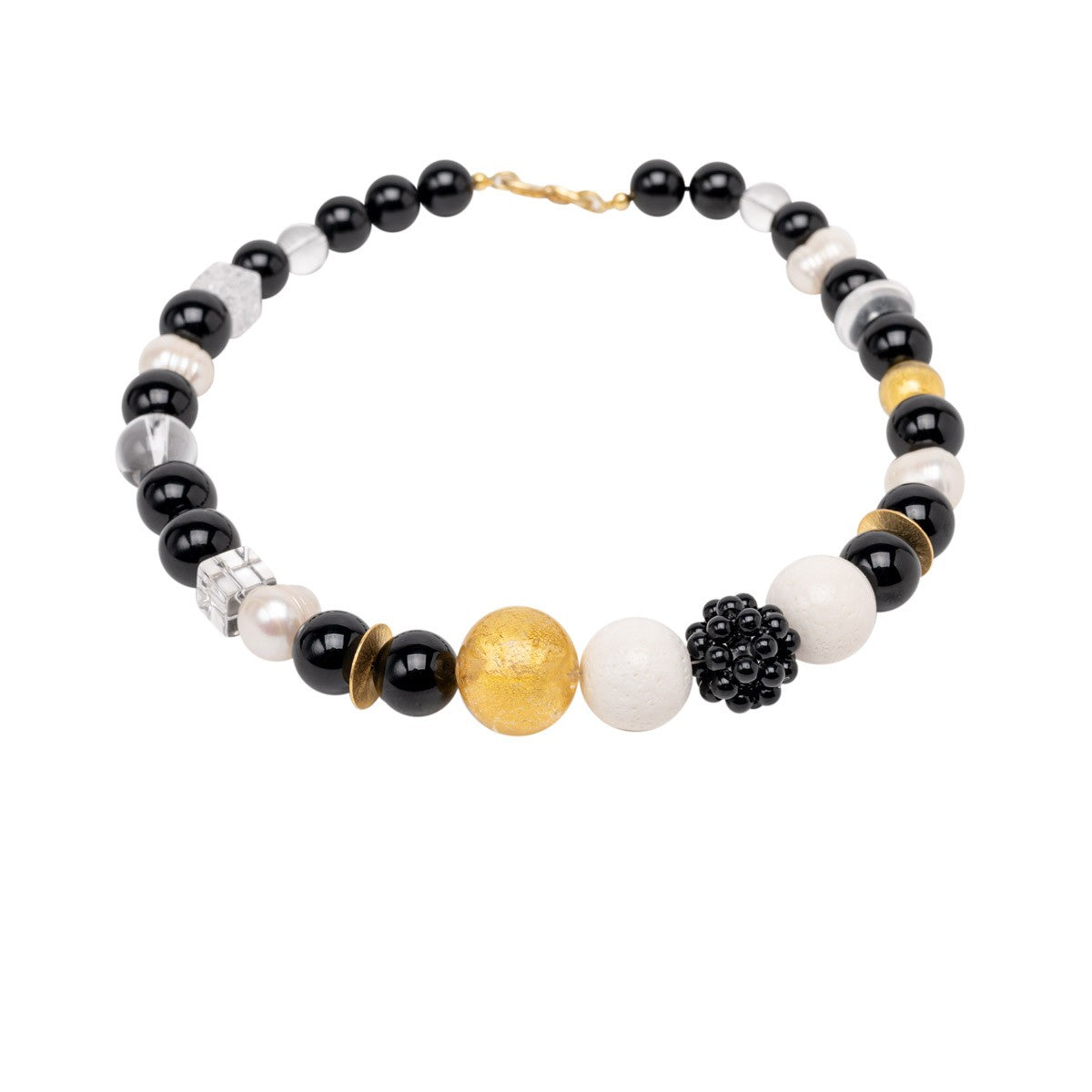 Onyx Collier Mirella Gold shirinsehan.com