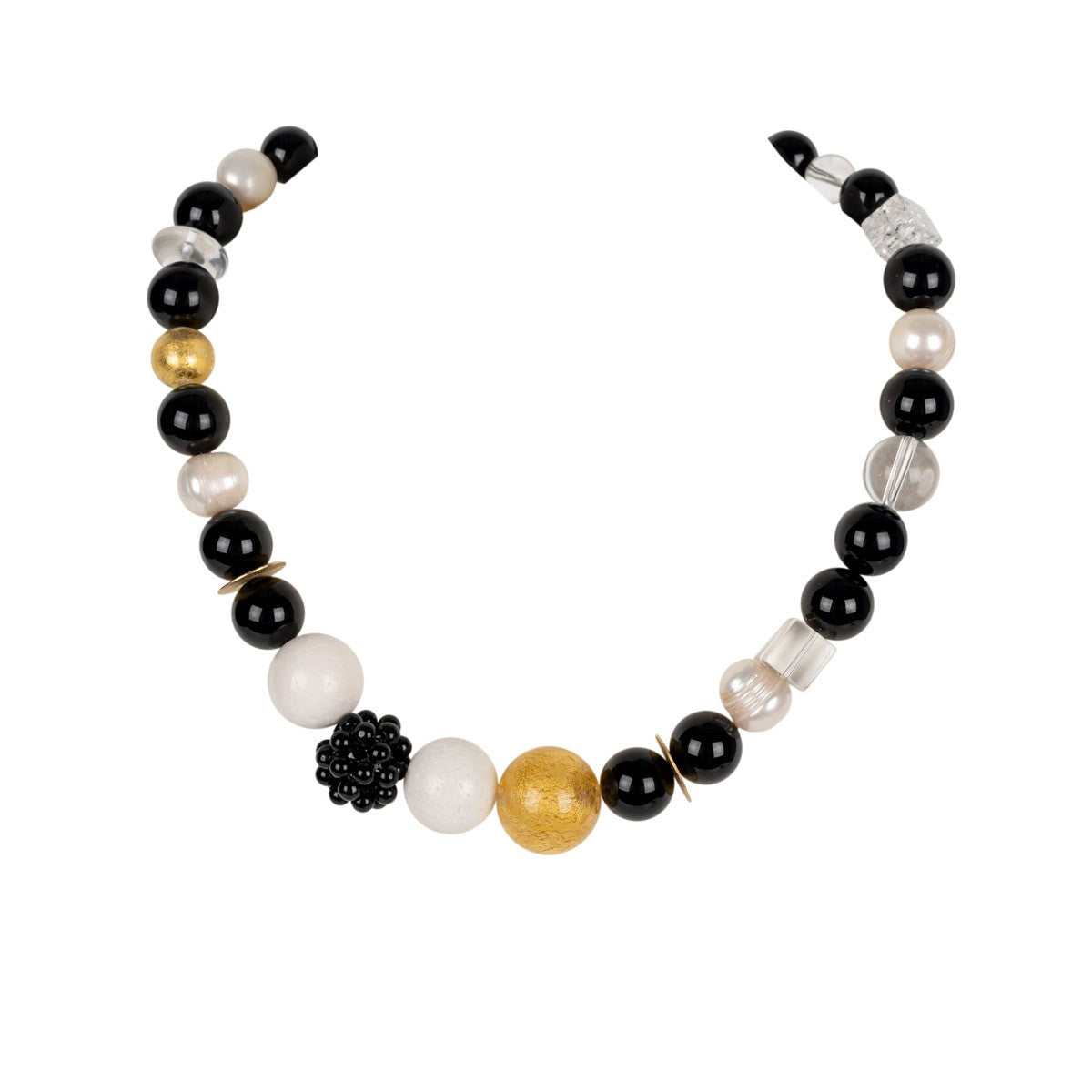 Onyx Collier Mirella Gold shirinsehan.com